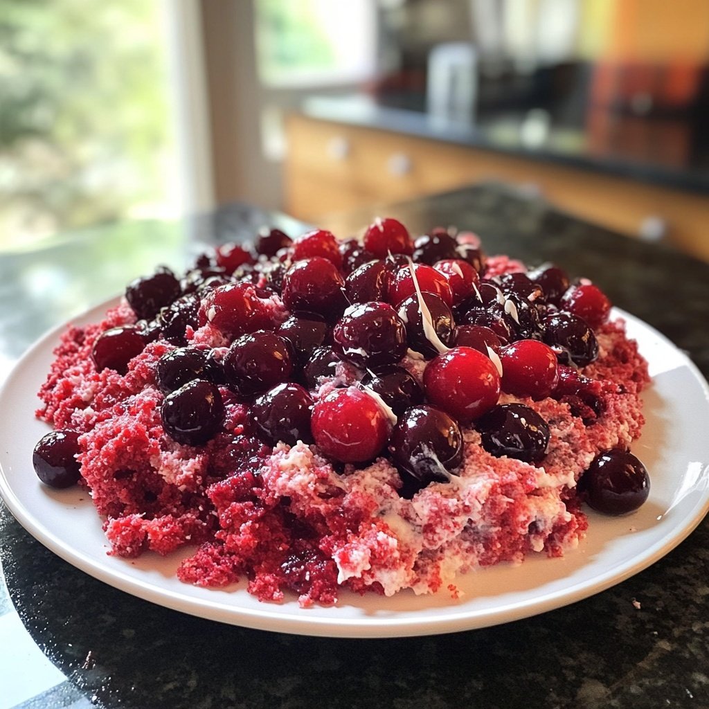 Rote Grütze mit Kirschen