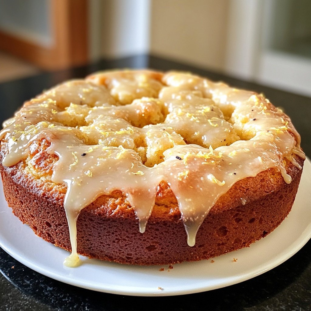 Zitronenkuchen mit Vanille