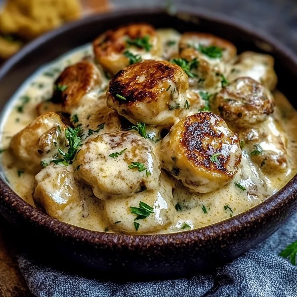 Rosenkohl in Frischkäse Senfsauce