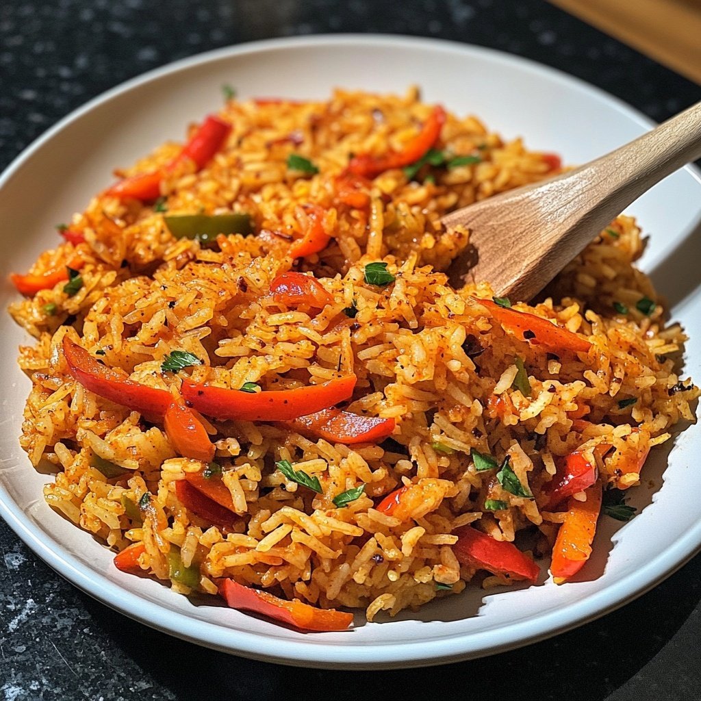 Gebratener Reis mit Paprika