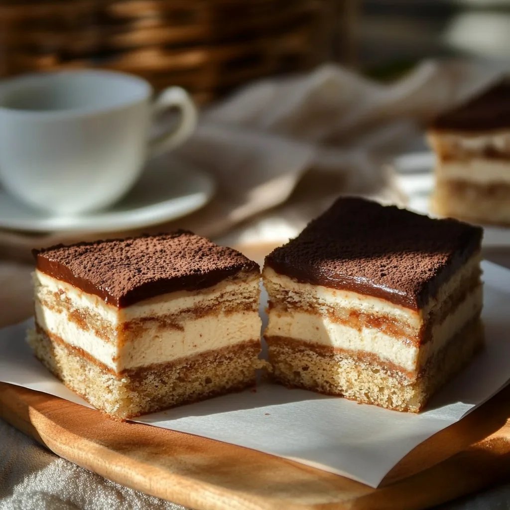 Nussschnitten mit Kaffee-Crème