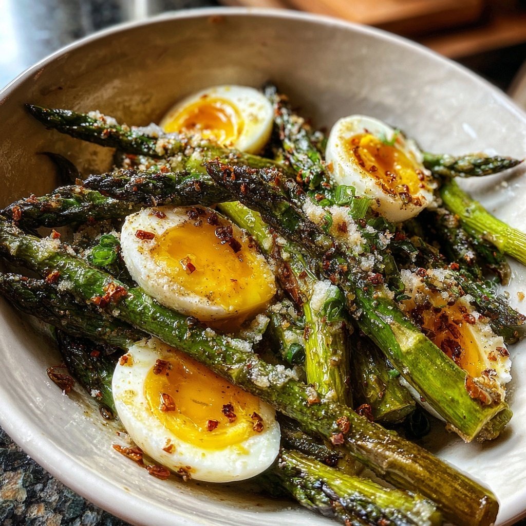 Grüner Spargel Mit Ei