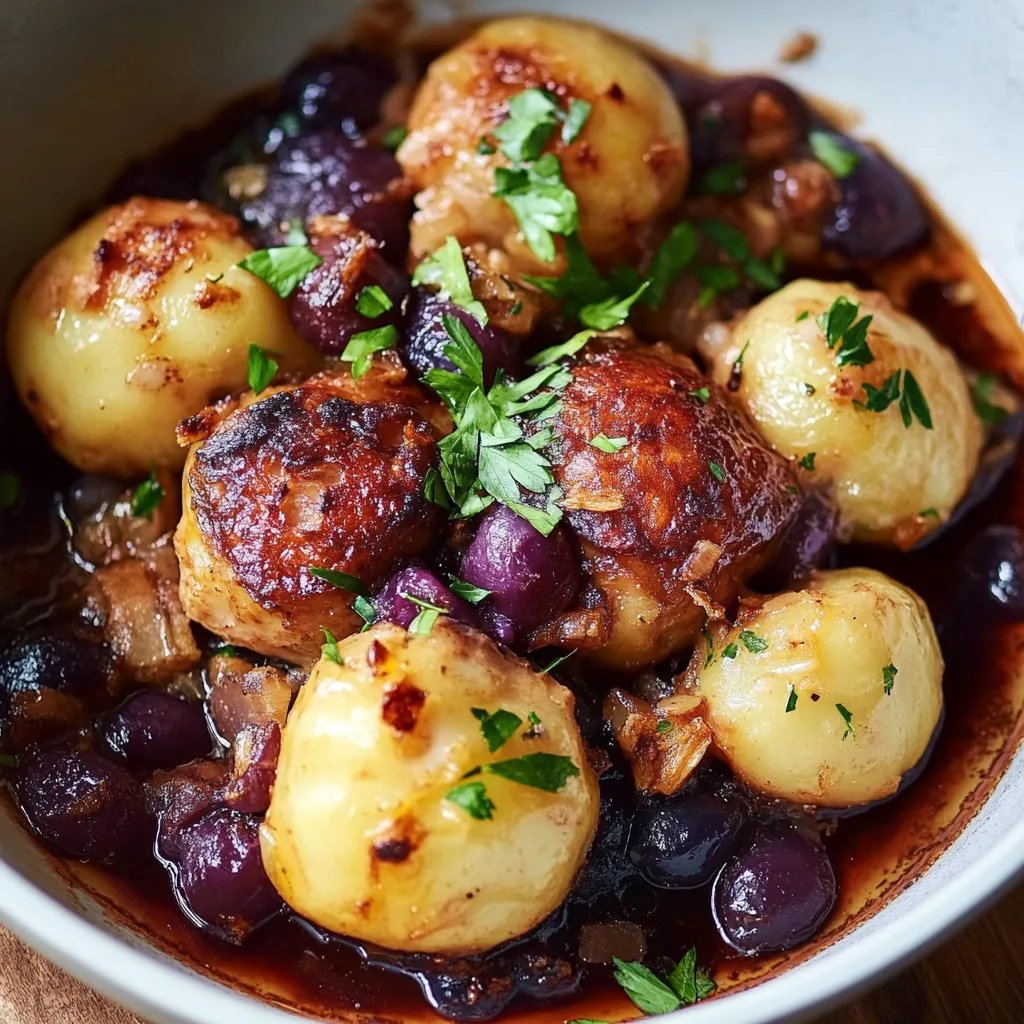Knödel-Rotkohl-Auflauf