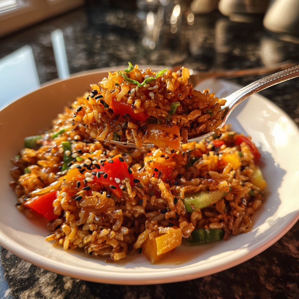 Gebratener Reis mit Sesamöl