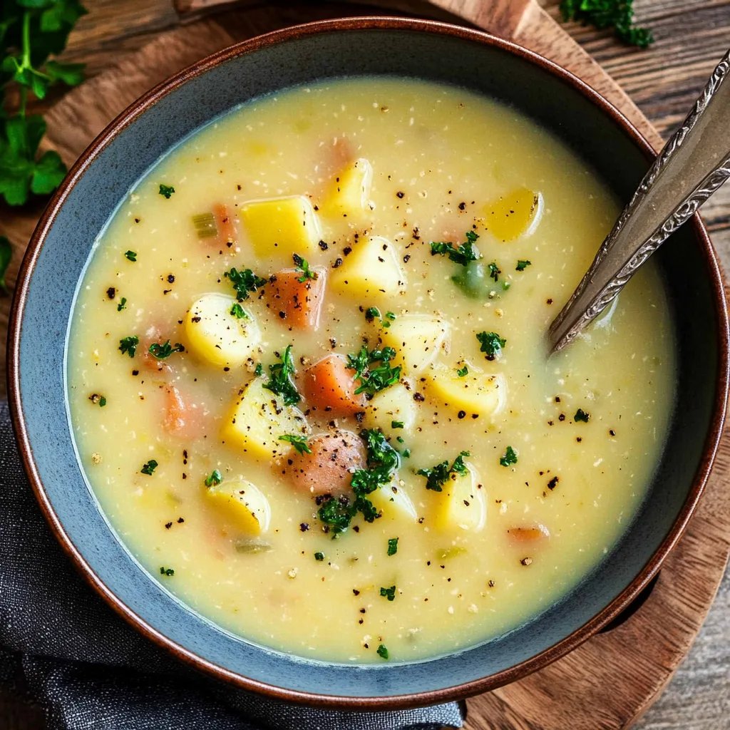 Omas Kartoffelsuppe mit Würstchen