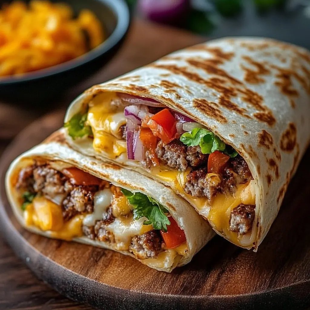 Cheeseburger-Wraps