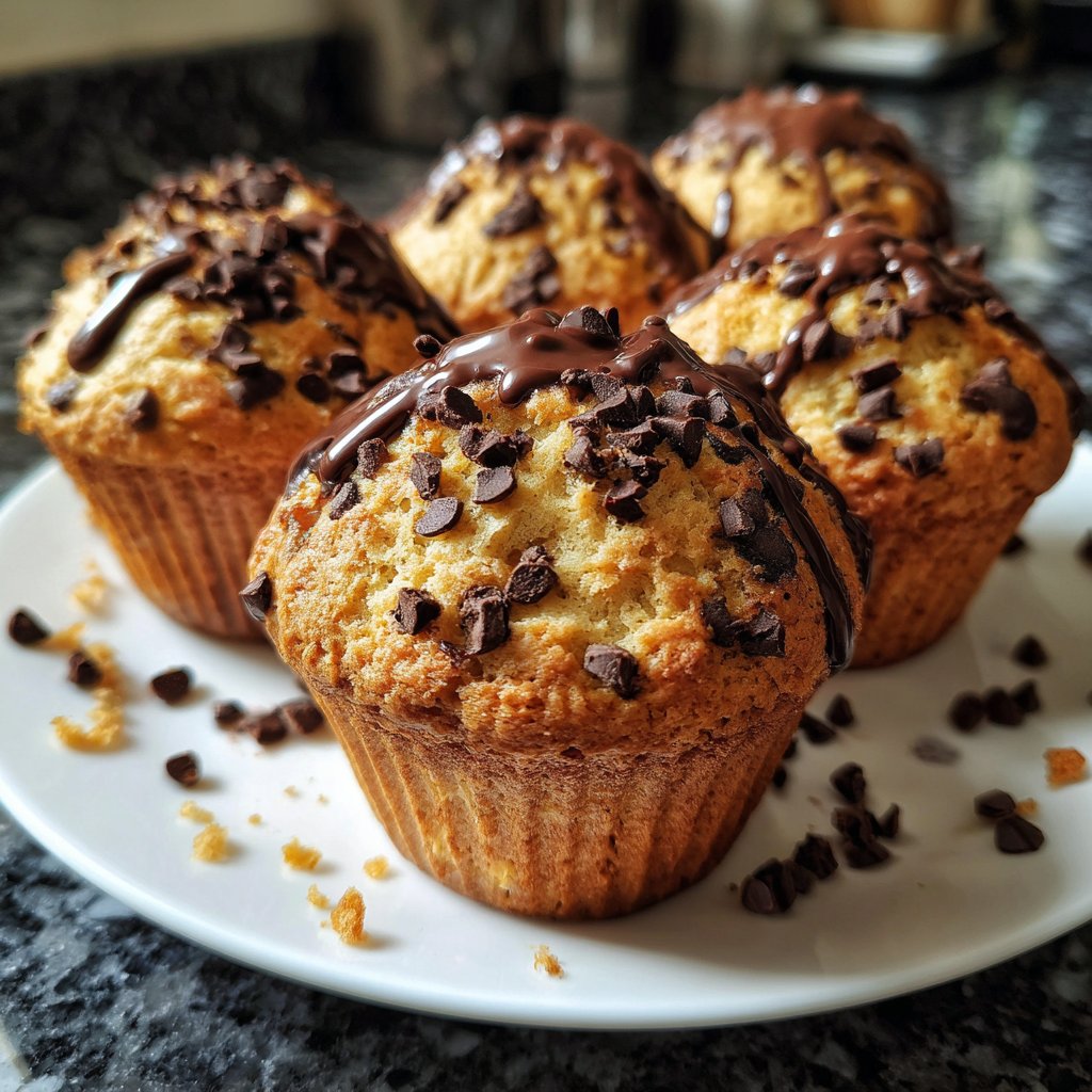 Muffins mit Vanille und Kakao