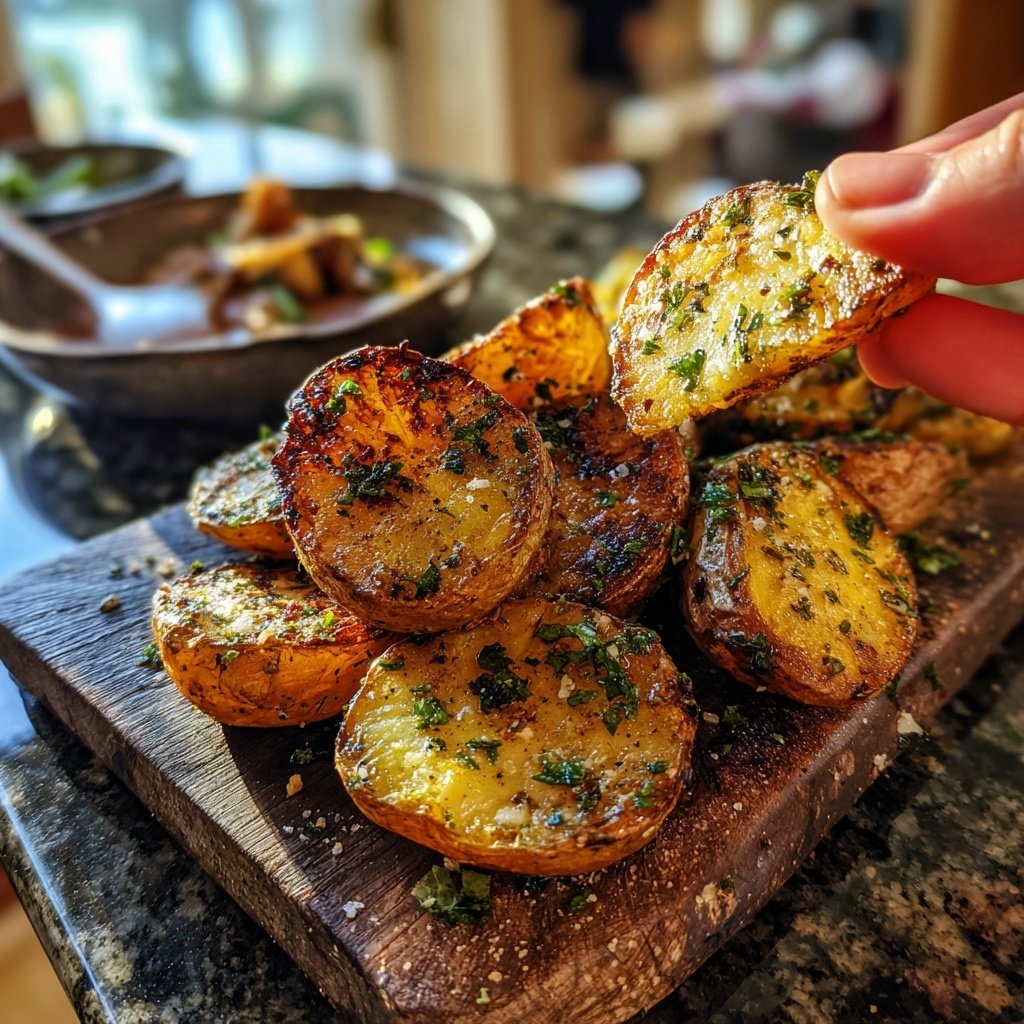 Grillkartoffeln Mit Knoblauch Und Kräutern