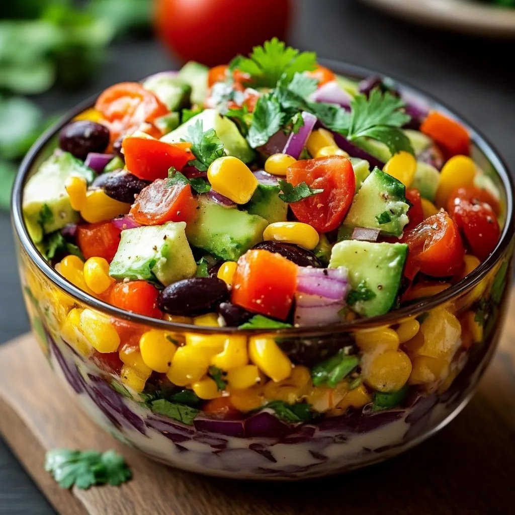 Mexikanischer Schichtsalat