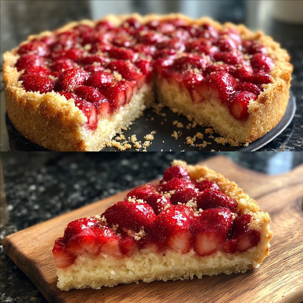 Erdbeer Kuchen Mit Zitronenschale
