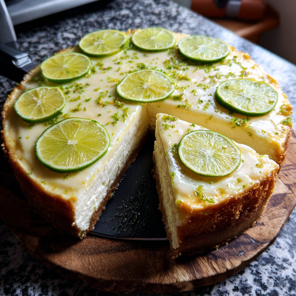 Käsekuchen mit Quark und Limette
