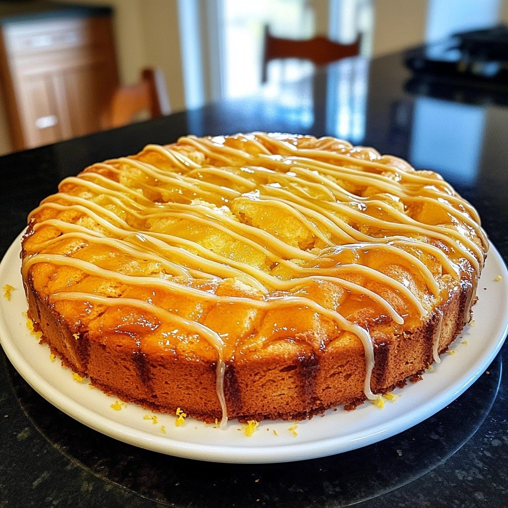 Zitronenkuchen mit Zitronensirup