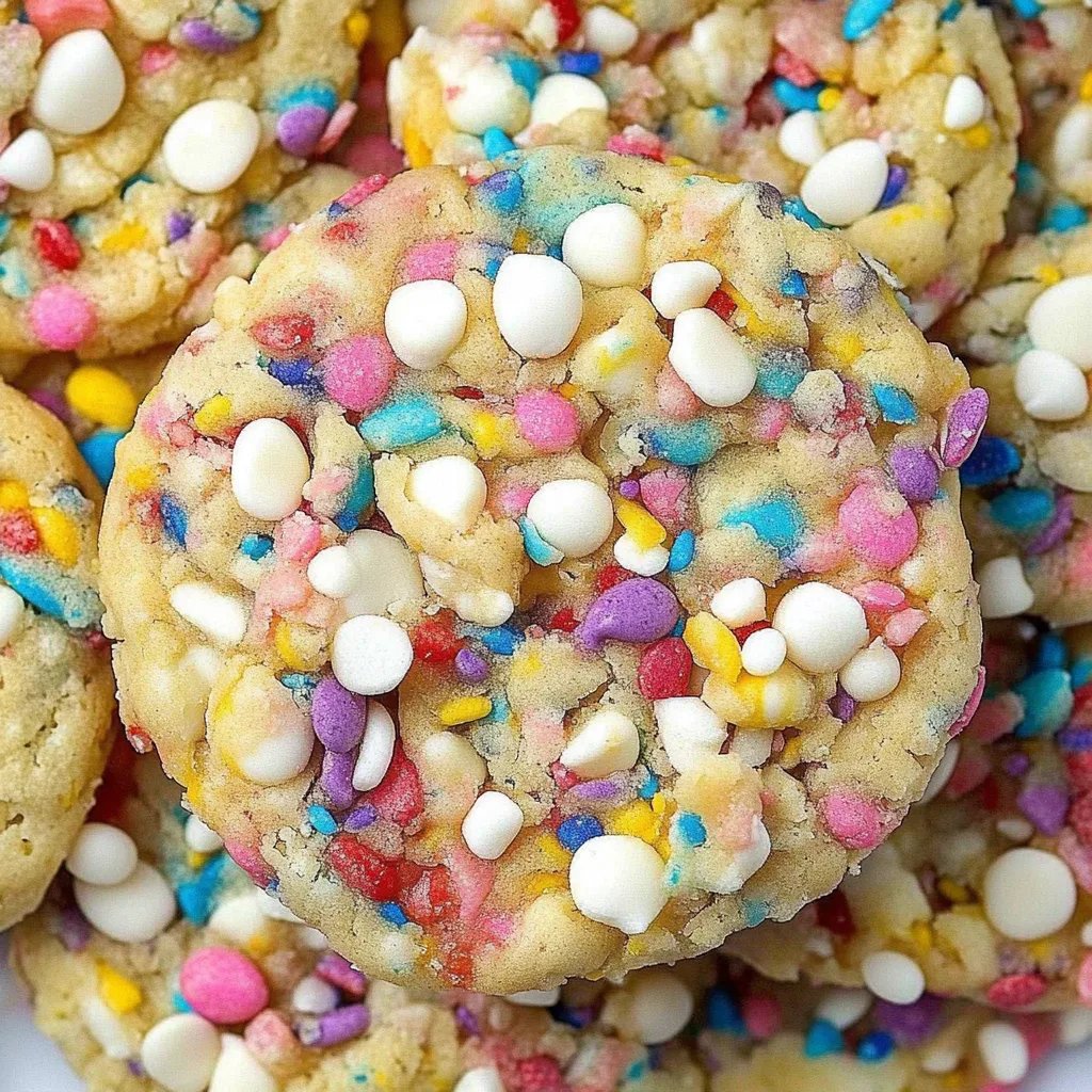 Weiße Schokolade Confetti-Plätzchen