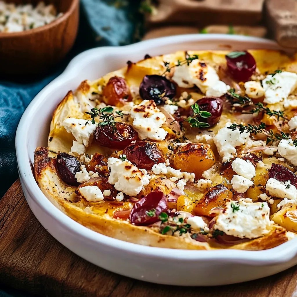 Süßkartoffel-Auflauf mit Feta