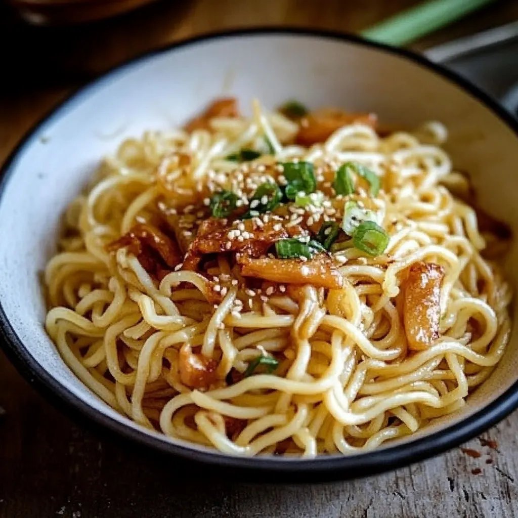 Chinesische Nudeln mit Hähnchen